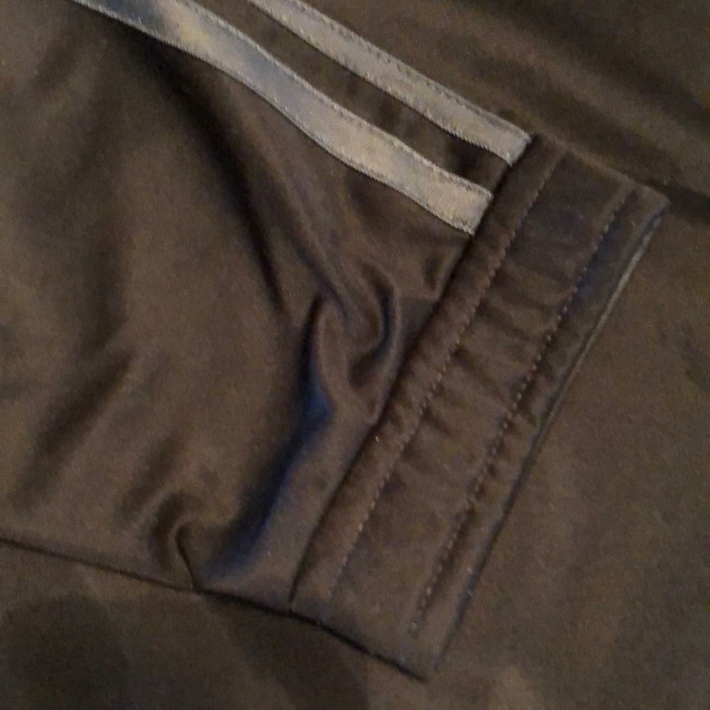 Black And Gray Polyester Starter Jacket Size Xl - image 6